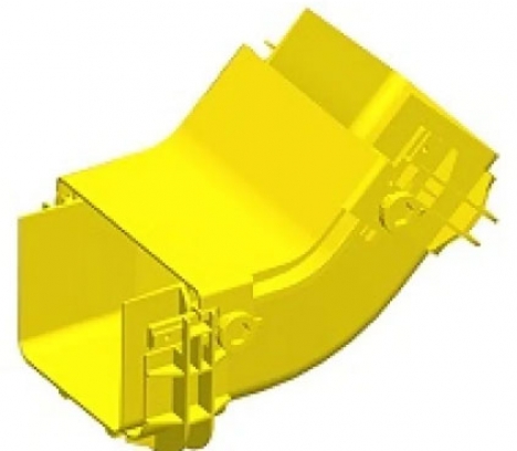 FIBREROUTE 240mm(9.45 Inch) 45° Vertical Internal Bend