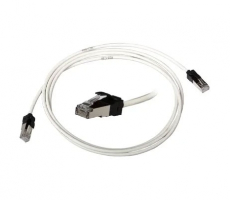 LANmark-6A 28AWG Slimflex Patch Cord S/FTP Cat 6A RJ45 LSZH White 3m, Aginode - Nexans 