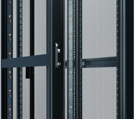 Rack 42U, 600W x 2000H x 1200D, 2 doors, 75% vented rate