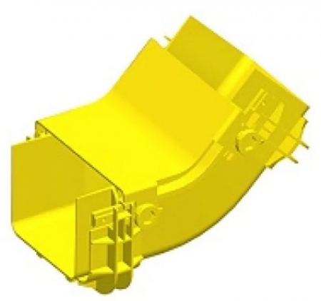FIBREROUTE 120mm(4.75 inch) 45° Vertical Internal Bend Cover