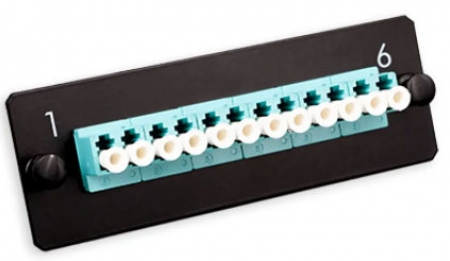 LANmark-OF Adaptor Plate 12 LC Multimode Aqua