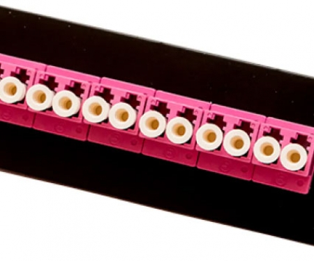 LANmark-OF Adaptor Plate 12 LC Multimode Violet