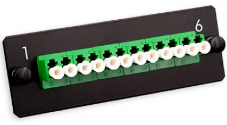 LANmark-OF Adaptor Plate 12 LC Singlemode APC Green