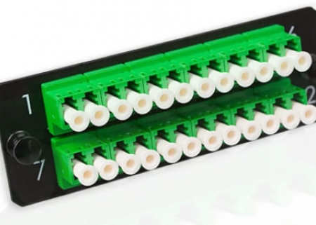 LANmark-OF Adaptor Plate 24 LC Singlemode APC Green
