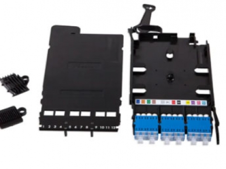 LANmark-OF ENSPACE Adaptor Module 12 LC Singlemode Blue Shutters Integrated