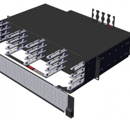 LANmark-OF ENSPACE HD Patch Panel 2U 16x Modules Black