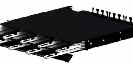 LANmark-OF ENSPACE UHD Patch Panel 1U 12x Modules Black