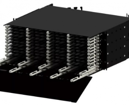 LANmark-OF ENSPACE UHD Patch Panel 4U 48x Modules Black