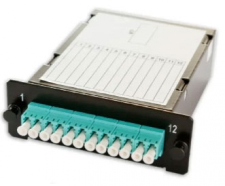 LANmark-OF Plug&Play Low Loss Module Female Crossed 12 LC OM4 Aqua