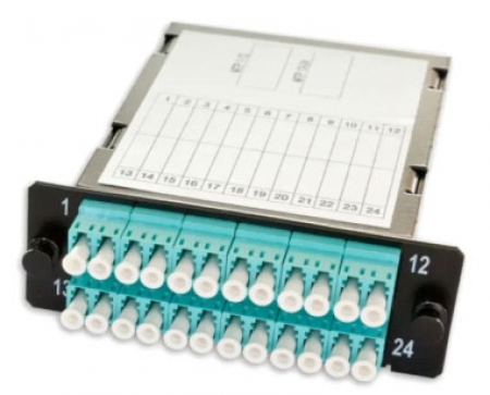LANmark-OF Plug&Play Low Loss Module Female Crossed 24 LC OM4 Aqua
