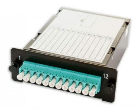 LANmark-OF Plug&Play Low Loss Module Female Straight 12 LC OM4 Aqua